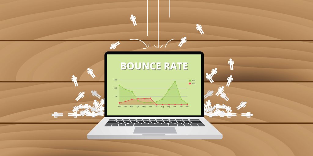 Bounce rate laptop