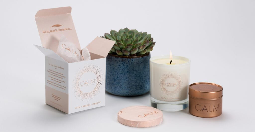 Calm Candles London - Product Packaging Design