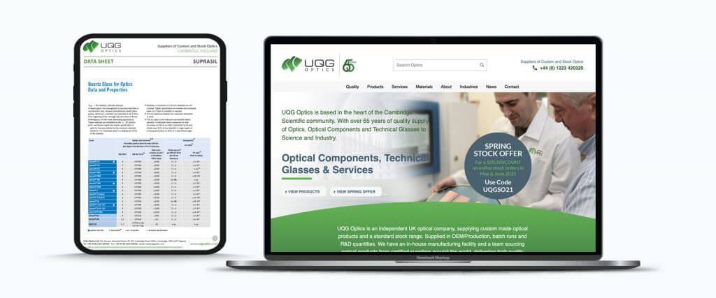 UQG Optics - Website Design