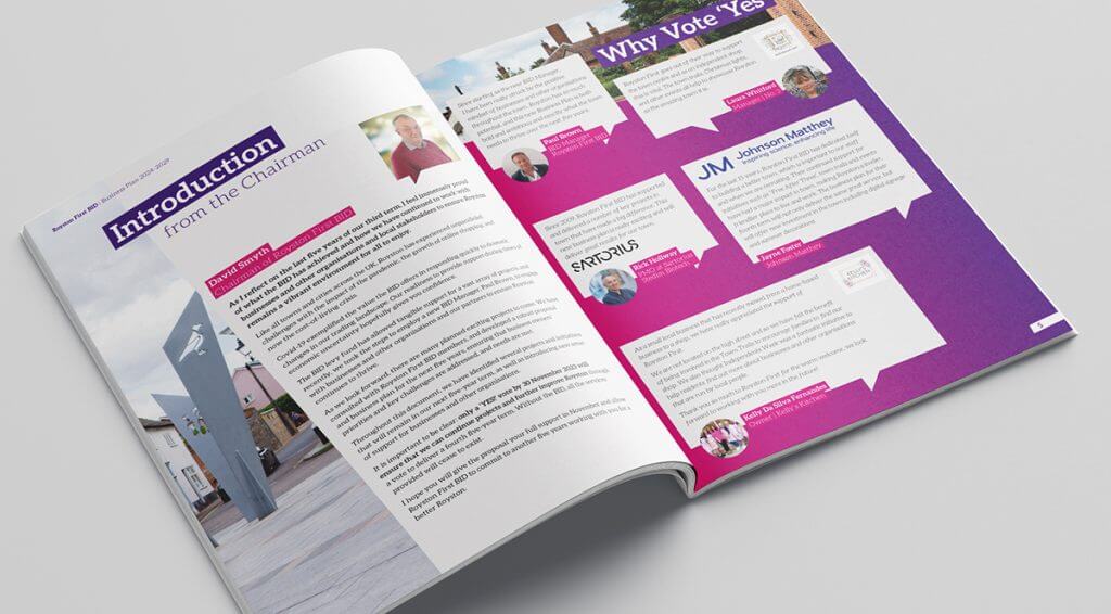 Brochure Design for Royston First BID