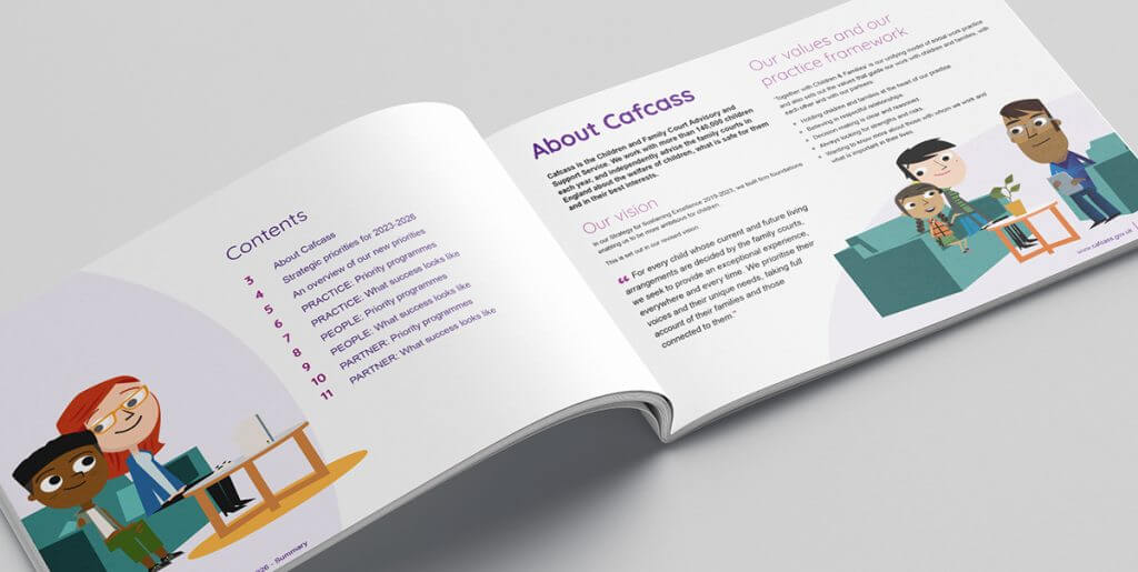 Brochure Design for CAFCASS Charity