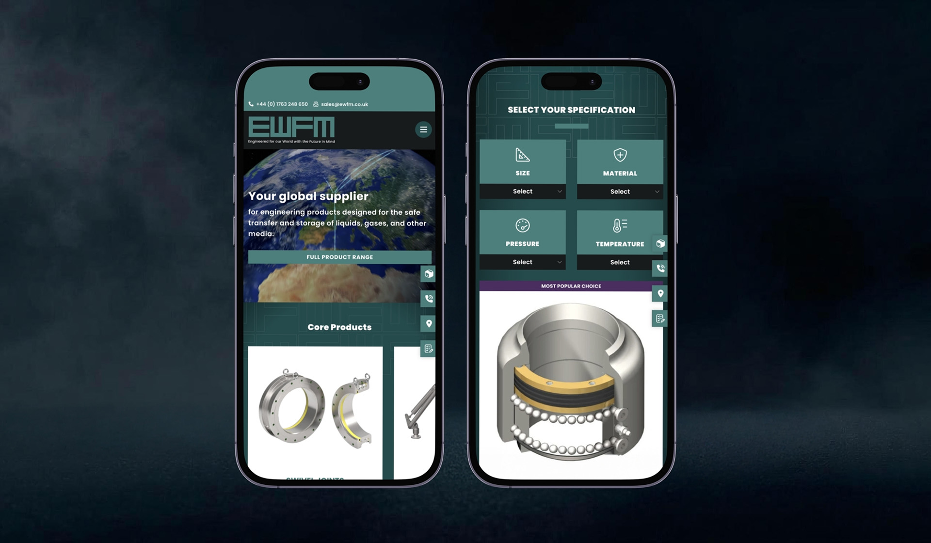 EWFM responsive web design