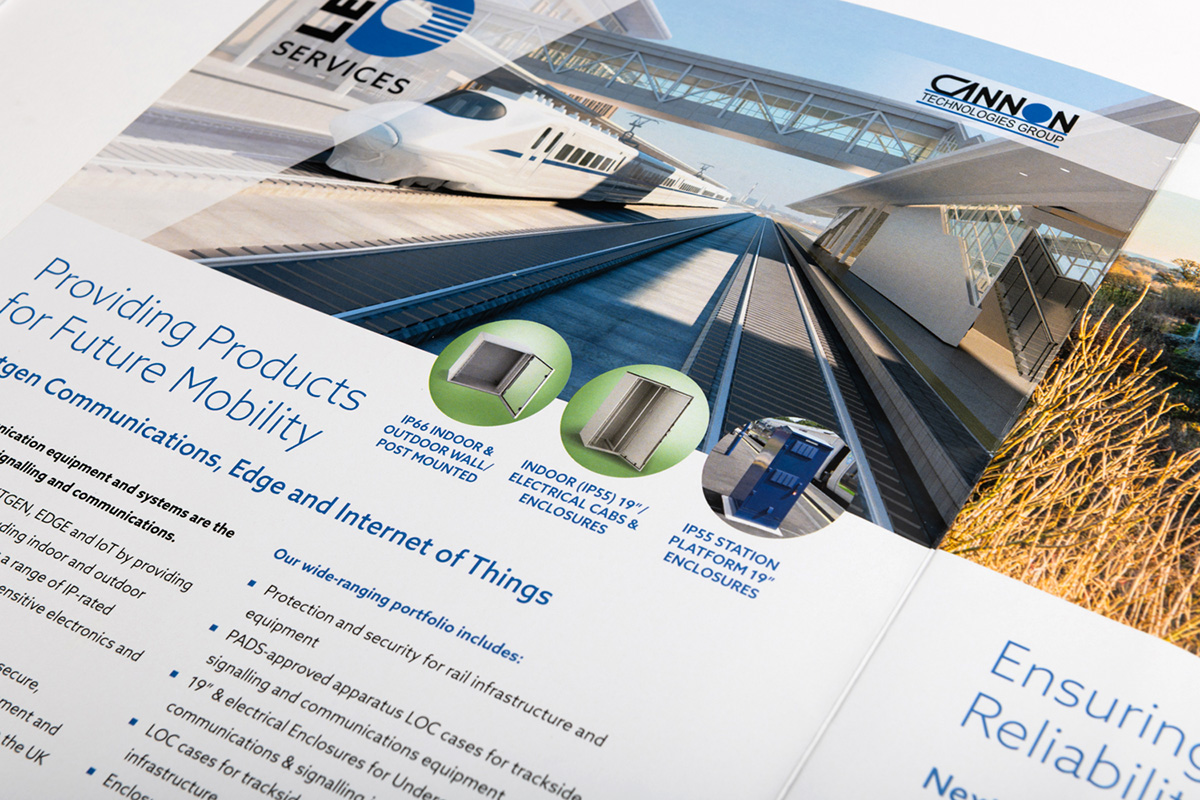 Canon brochure spread